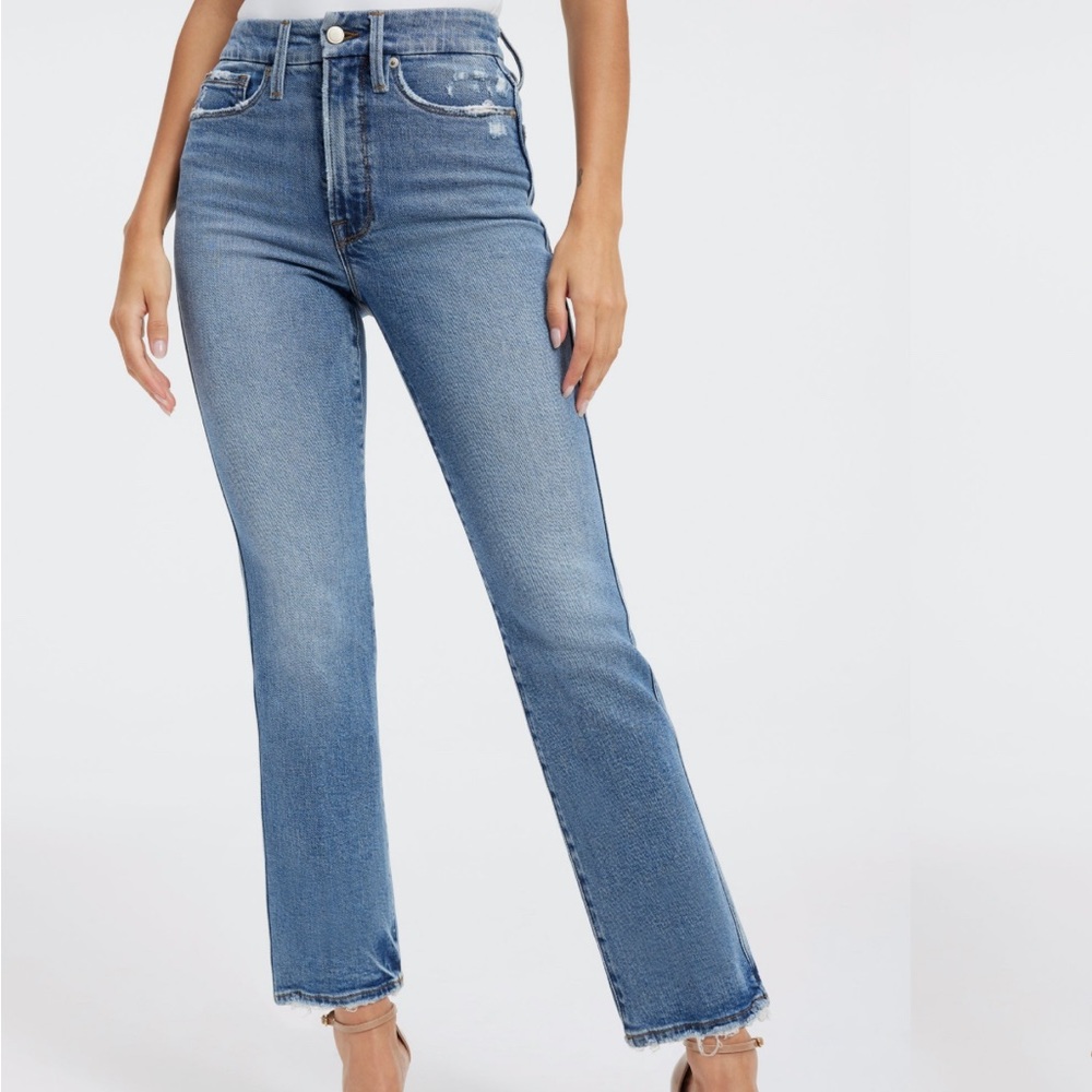 Good American Good Curve Straight jeans size 4